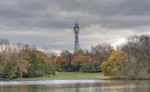 Bt Tower Beneath Cloudy Gray Sky Wallpaper