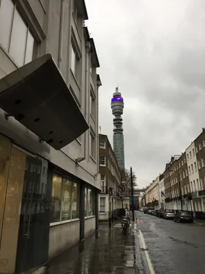 Bt Tower From The Sidewalk Wallpaper