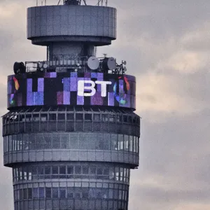 Bt Tower With Round Screen Wallpaper