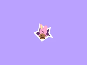 Bt21 4k Cooky And Shooky Wallpaper