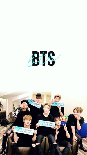 Bts 2021 Holding Signs Wallpaper