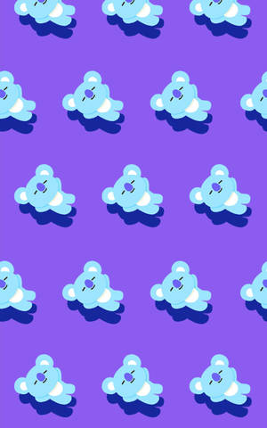 Bts Bt21 Koya Pattern Wallpaper