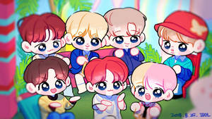 Bts Chibi Photograph Wallpaper