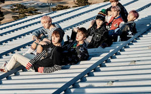 Bts Group Photo Spring Day Wallpaper