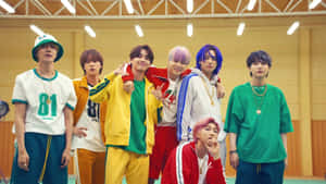 Bts Hits The Dance Floor For Their Song 'permission To Dance' Wallpaper