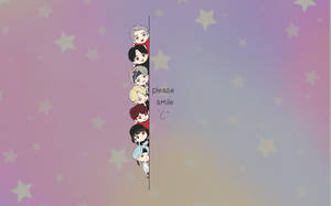 Bts Laptop Tinytan Peeking Out Wallpaper