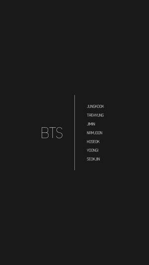 Bts Members Names Tumblr Aesthetic Wallpaper