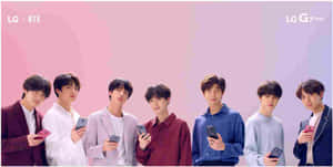 Bts Pink Aesthetic Desktop Wallpaper Wallpaper