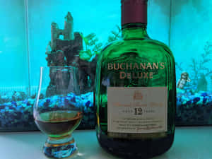 Buchanan's Deluxe Whiskey In Glass Wallpaper