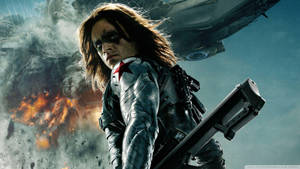 Bucky Barnes, Known By His Winter Soldier Identity, Stares Off Into The Horizon. Wallpaper