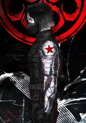 Bucky Barnes Standing Sideways Wallpaper