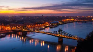 Budapest Beautiful Sunset Wallpaper