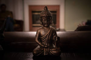 Buddha 3d Bronze Statue Wallpaper