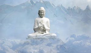 Buddha 3d On Mountain Wallpaper