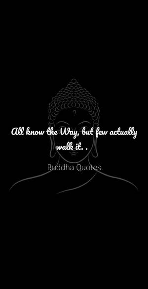 Buddha Quotes All Know Outline Wallpaper