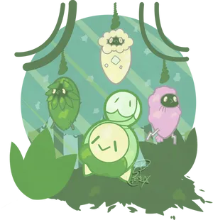 Budew In Otherwordly Place Wallpaper