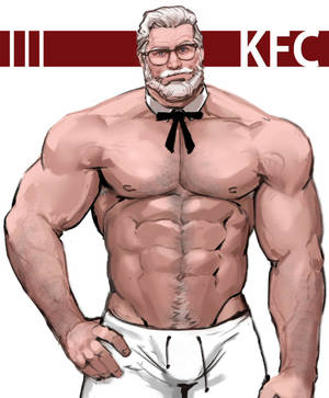 Buffed Kfc Colonel Sanders Wallpaper