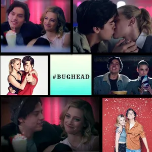 Bughead Collage Riverdale Moments Wallpaper