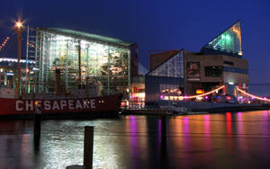 Buildings In Baltimore's Lake Wallpaper