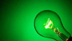 Bulb Neon Green Aesthetic Wallpaper