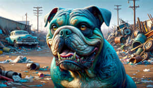 Bulldogin Junkyard Artwork Wallpaper