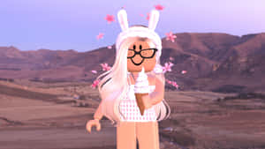 Bunny Avatar Ice Cream Evening Wallpaper