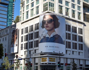 Burberry Corner Billboard Wallpaper