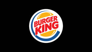 Burger King Logo On Black Wallpaper