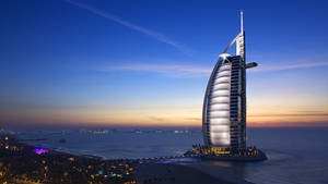 Burj Al Arab Blue Sky Wallpaper