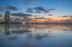 Burj Al Arab Reflection Desktop Wallpaper