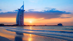 Burj Al Arab Sunset View Wallpaper