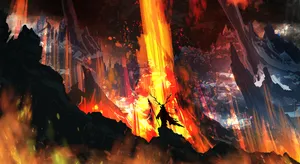 Burning Forest Mountain Fire Pfp Wallpaper