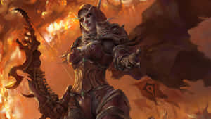 Burning Of Teldrassil Sylvanas Windrunner Wallpaper