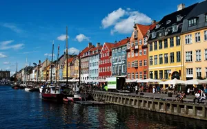 Bustling City Life In Copenhagen Wallpaper