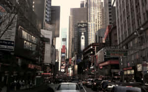 Busy Old New York City Wallpaper