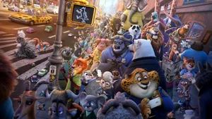 Busy Streets In Zootopia Wallpaper