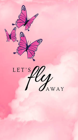 Butterflies Fly Away Wallpaper