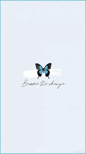 Butterfly Aesthetic Quote Wallpaper