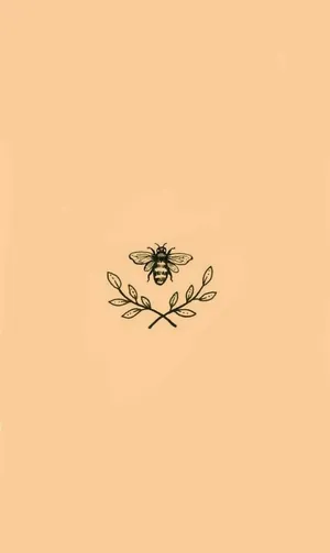 Buzz Buzz Buzz - Up Close Look At A Vintage Bee Wallpaper