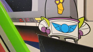 Buzz Lightyear And Xr In Buzz Lightyear Of Star Command Wallpaper