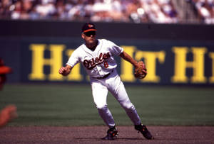 Cal Ripken Jr In Baseball Game Wallpaper