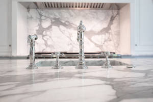 Calacatta Marble Countertop Wallpaper