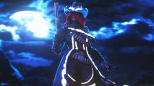 Calamity Fornite Cloudy Full Moon Wallpaper