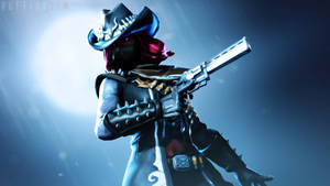 Calamity Fortnite Silhouette Moon Wallpaper