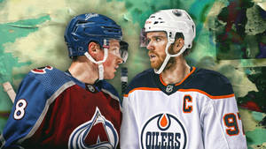 Cale Makar Staredown Connor Andrew Mcdavid Wallpaper