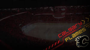 Calgary Flames Dark Theme Poster Wallpaper