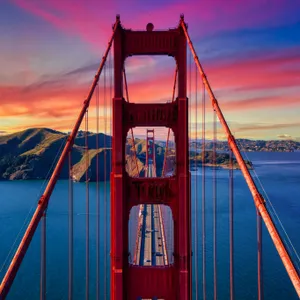 California Aesthetic Golden Gate Bridge Wallpaper