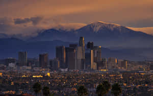 California Aesthetic Mountains City Wallpaper