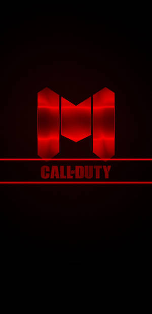Call Of Duty Mobile Red Logo Wallpaper