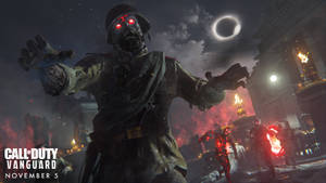 Call Of Duty Vanguard Walking Zombie Soldier Wallpaper